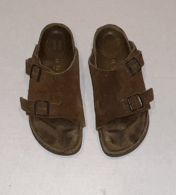 BIRKENSTOCK Alzira 36 ブラウン BIRKENSTOCK Zurich Sandals Size ES 36 Brown Suede Double Buckle