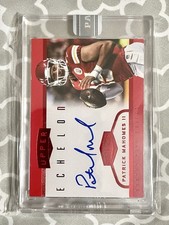 2017 Plates & Patches Upper Echelon Patrick Mahomes Rookie Auto - White Box 1/1