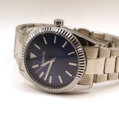 Invicta Specialty 69252 Fluted Azure 42mm Blue Sunray Dial SS