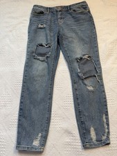 Vintage 1990's Guess Jeans 28 Washed Denim Distressed