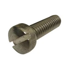 #10-24 X 1 In Slotted Fillister Machine Screw, Plain 18-8 Stainless Steel, 100