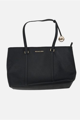 MICHAEL KORS - GROSSE SCHWARZE TASCHE MIT ELEGANTEM MK-DETAIL