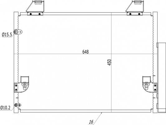Hart Kondensator Klimaanlage FüR Toyota Hilux VII Pick-Up 3.0 D-4D 4WD 2.5-image