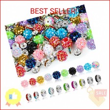 250 Pcs Beads for Pens, Focal Beads for Beadable Pens, Rhinestone Bead, Spacer B