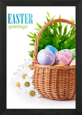 Frohe Ostern Gerahmtes Wandbild Poster Leinwanddruck Bild