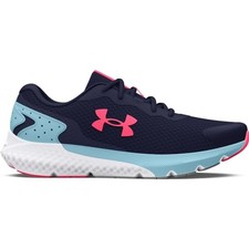 Under Armour Girl's Charged Rogue 3 Running Shoes, Blue, 4.5 Medium Youth US