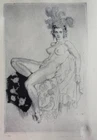 Norman Lindsay Limited Edition 550 Facsimile Etching "Aloha" Odana Exhibitions