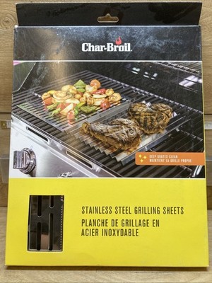 Char-Broil Reusable Stainless Steel Toppers- 2 Pack New In Package
