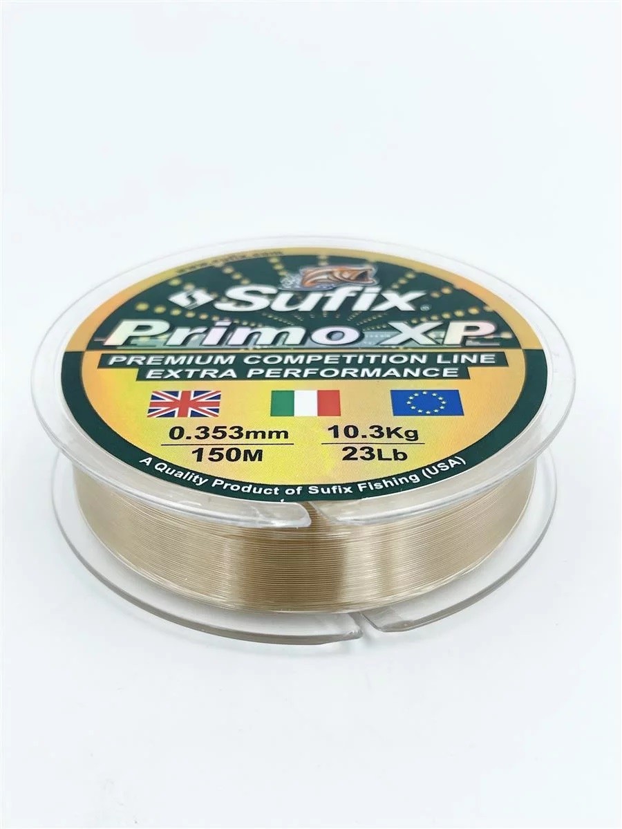 Шнур Sufix Primo XP 0,35мм, 10,30 кг, 150 м Монофильный Ангельский шнур, Моношнур