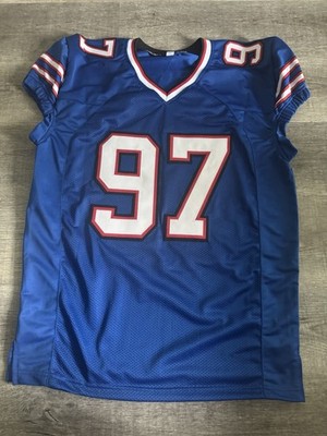 New Joey Bosa #97 Buffalo Custom Blue Football Jersey Stitched
