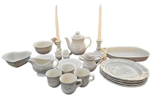Vintage Pfaltzgraff Heirloom Stoneware Dinnerware Bundle
