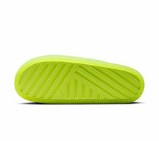 Nike Calm Slide Volt Green Logo Men's Slip-On Slide Sandals US 10