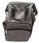 ✅Multi-Function Diaper Bag Waterproof Travel Backpack Grey Multi-Pocket Bag