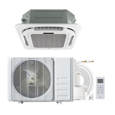 18000BTU Ceiling Cassette Mini Split Central AC Ductless Cooling & Heating R454B