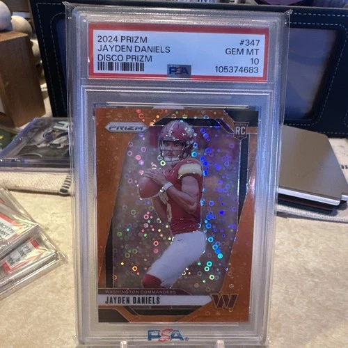 2024 Prizm Jayden Daniels Orange Disco #347 RC PSA 10 🔥
