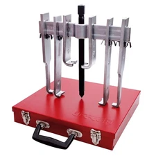 URREA 10-Ton Straight Jaw Puller Set - 12-Piece Mechanical Gear Puller