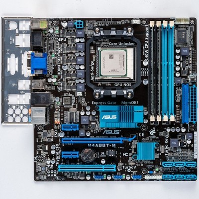 その他 CPU+M/B AMD+ASUS Asus M4A88T-M AM3 MicroATX Motherboard DDR3 AMD 880G Athlon II