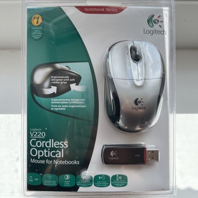 LOGITECH V220 KABELLOSE OPTISCHE MAUS MODELL M-RBS136 FÜR TEILE