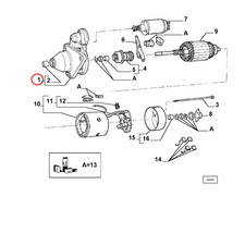 Support moteur Lancia Y10