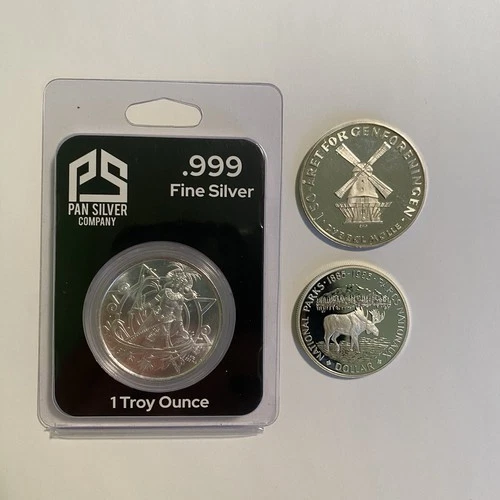 2.4 oz ASW Pure Silver Coin And Round Lot, Silver Bullion For Sale