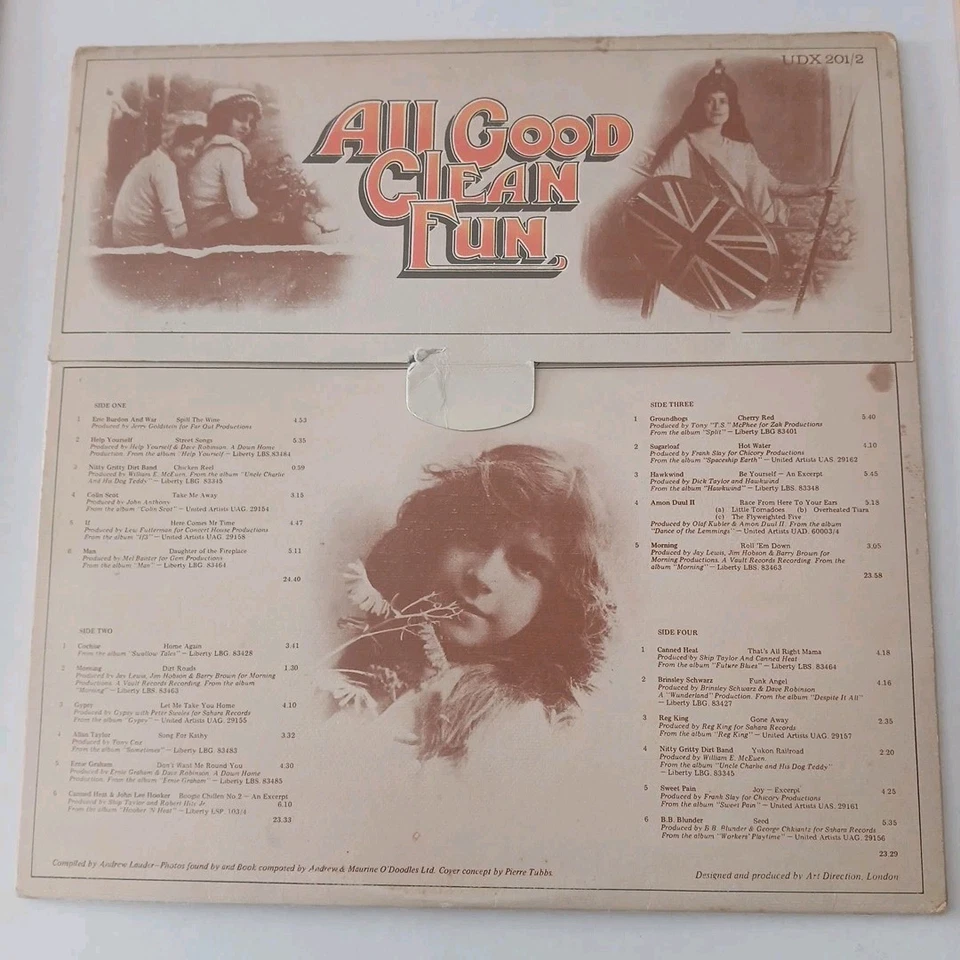 ALL GOOD CLEAN FUN BY VARIOUS ARTISTS VINYL DOUBLE ALBUM (1971) FREE DELIVERY  - Image 2 of 4