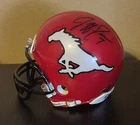 JEFF GARCIA Signed Autogrqphed Calgary Stampeeders Riddell Mini Helmet  JSA COA