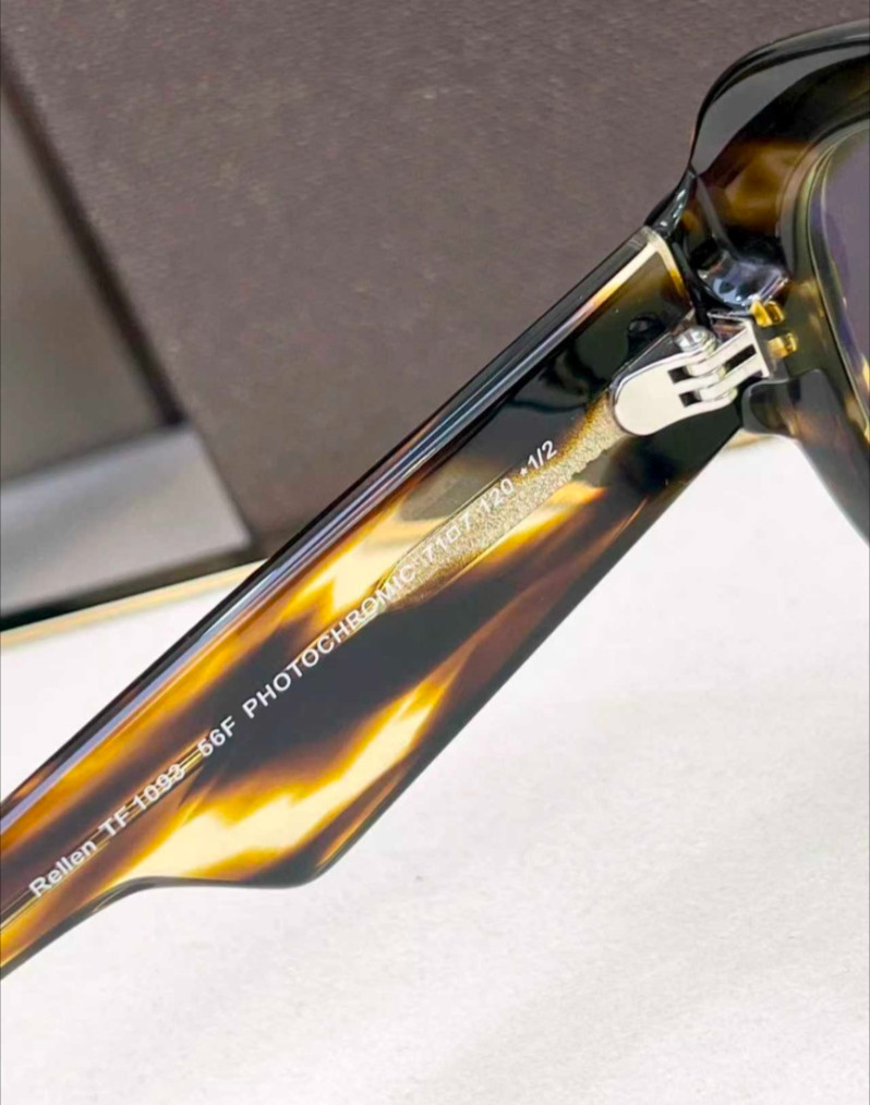 Tom Ford Rellen Mask Sunglasses TF1093 Dark Havana/Yellow 71-7-120mm New image 7