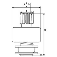 Freilaufgetriebe, Starter Hc-Cargo F 032 132 273