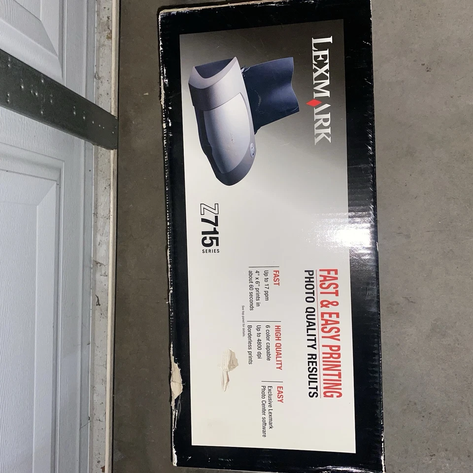 Lexmark Z715 Color Ink Jet Printer, Ink, 2003 Brand New Sealed In Box See Pics - Image 3 of 4
