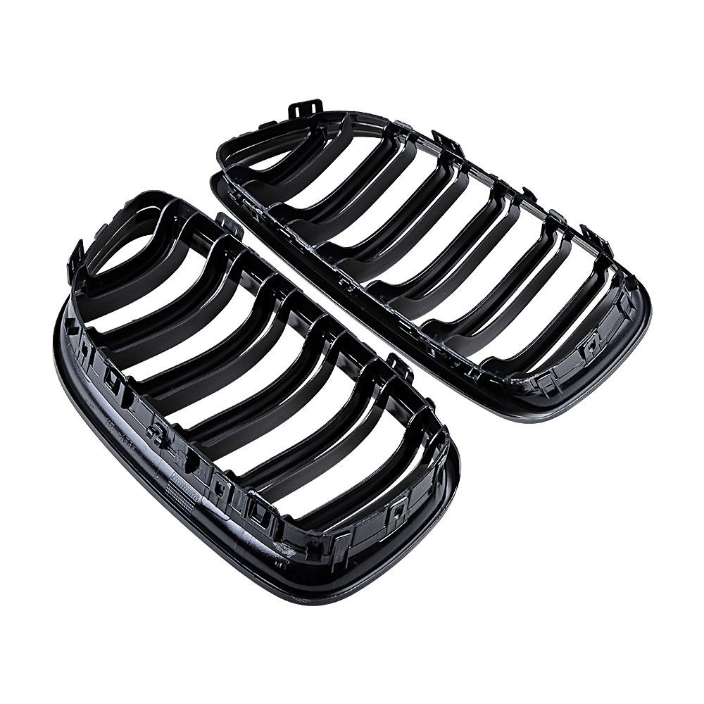 Gloss Black Front Kidney Dual Slats Grill For BMW E90 E91 LCI 3 series 2009-2011