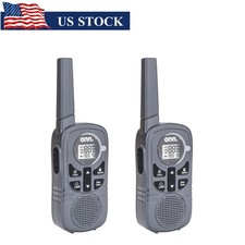 16 Miles Walkie Talkies 2 Pack with 2 Way Radios LED Light 121 Privacy Channels