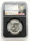 2014-D Kennedy Silver Half Dollar 50C NGC SP70 Satin Proof High Relief Coin