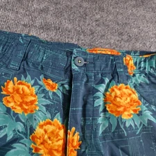 William Murray Golf Shorts 34 Floral Print Casual Straight Fit Mens