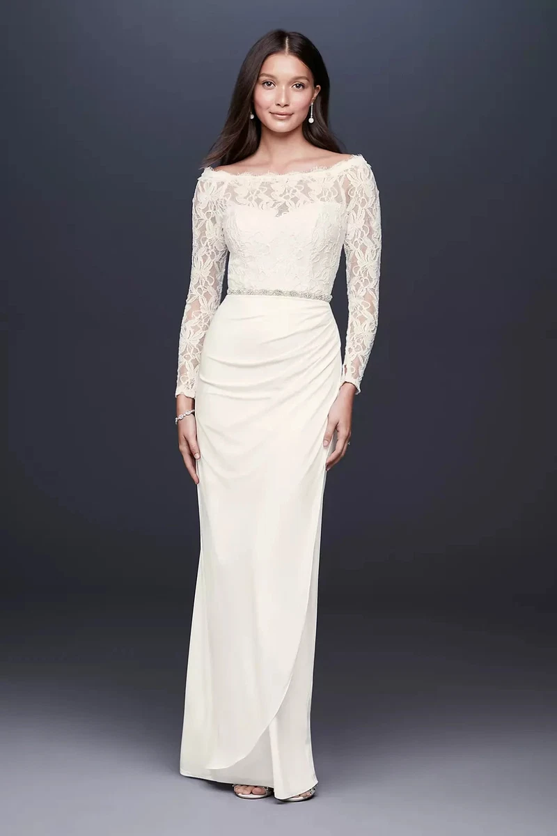 David's Bridal Long Sleeve Wedding Dresses for sale | eBay David's Bridal Long Sleeve Wedding Dresses for sale | eBay