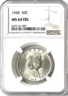 1948 USA FRANKLIN HALF DOLLAR NGC MS64 FBL