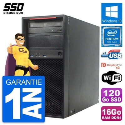PC Tour Lenovo ThinkStation P310 Intel G4400 RAM 16GB SSD 120GB Windows 10 Wifi