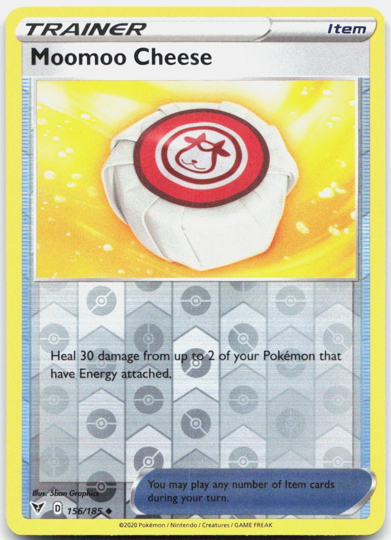 Moomoo Cheese SWSH04 156/185 Reverse Holo