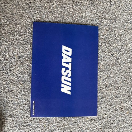 DATSUN OKTOBER 1978 PROSPEKT kleines Farbheft - Kirsche/Sonnig/Violett/Bluebird