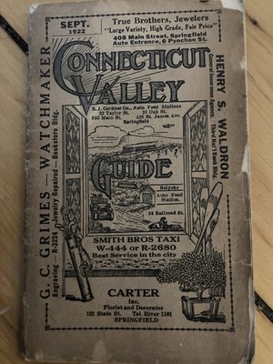 Sept 1922 Connecticut Valley Guide (Absorbine, Jr. Liniment)