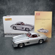 CMC 1:18 Mercedes-Benz 300 SL W198 II Roadster Silver Limited Edition Car Model