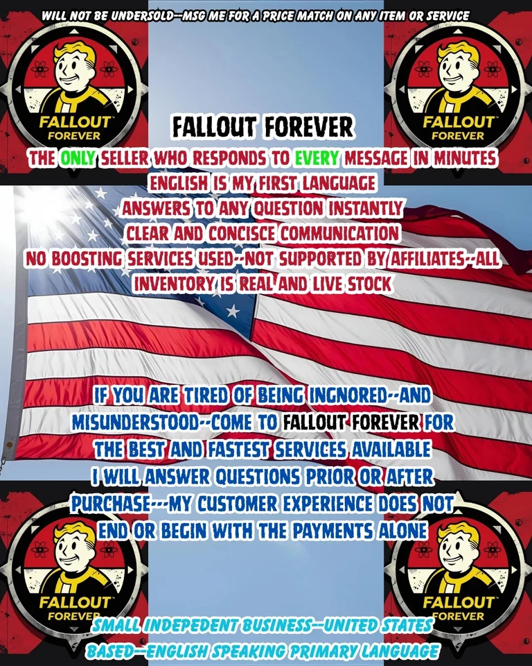 Fallout 76 {PC} RAID-STAGE 1 FULL AFK CARRY X100 - Image 2 of 2