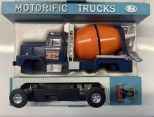 Vintage 1966 Ideal Motorific Cement Truck Complete W/ Motor In Case - Never Used