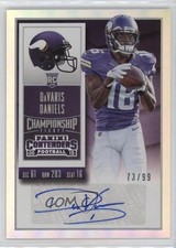 2015 Panini Contenders Rookie Championship Ticket 73/99 Davaris Daniels Auto 0q3