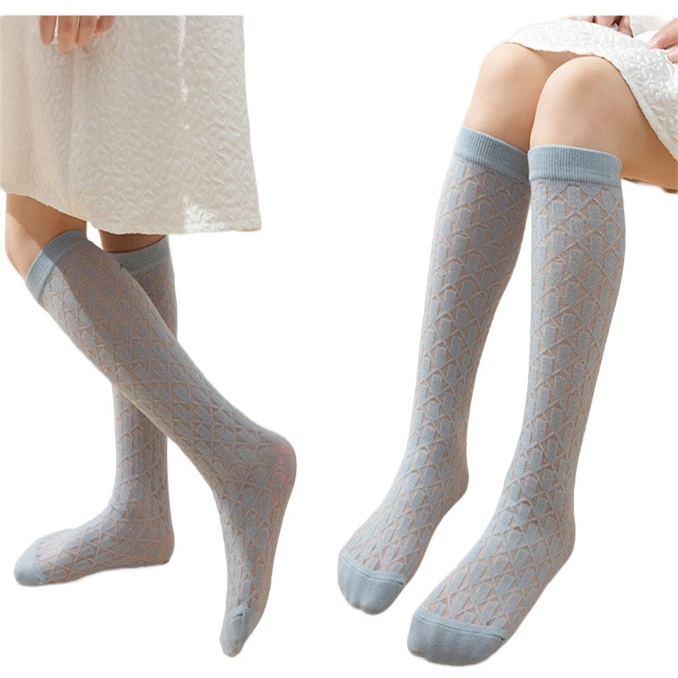 6 pares de calcetines de tubo de media pantorrilla elásticos para niños y niñas Foto 3 de 4