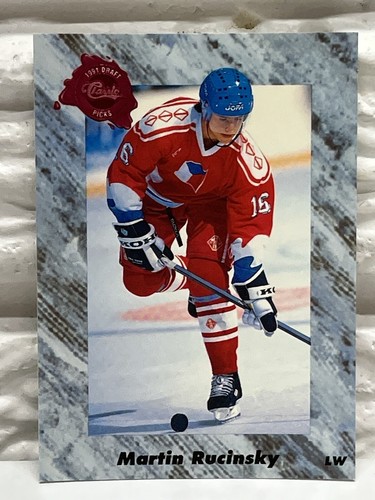 1991 Classic Draft Picks #17 Martin Rucinsky Hockey Card Edmonton Oilers