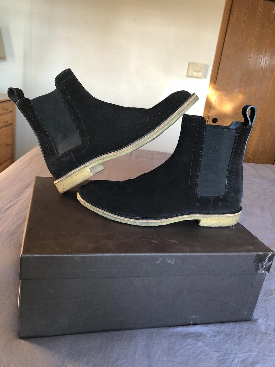 Forfærdeligt Personlig Forstad Bottega Veneta Black Chelsea Boot Calf Suede Men's Size EUR 40 Kanye Yeezy  | eBay