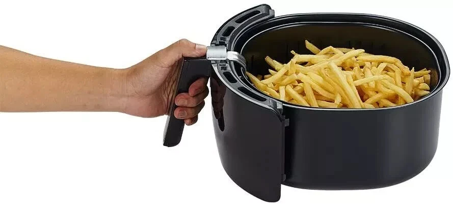 Freidora de aire digital GoWISE EE. UU. 1700 vatios 5,8 cuartos de galón 8 en 1 programable eléctrica negra Foto 4 de 4