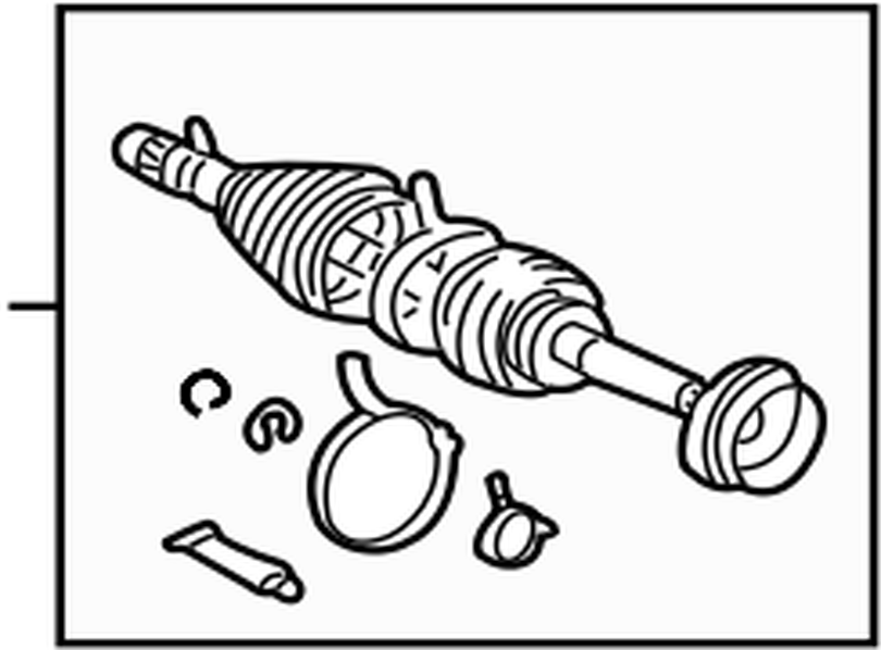 4346069145 Toyota Shaft assy, front drive outboard joint, rh