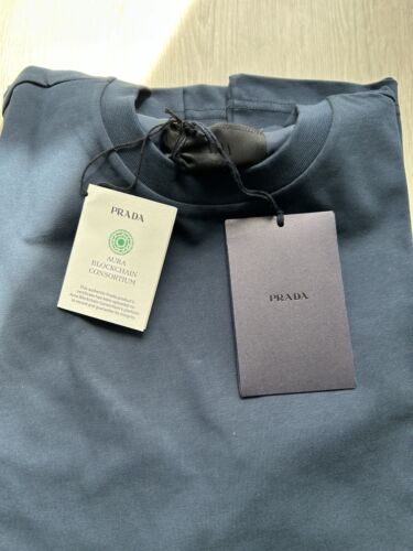 PRADA Milano Navy Blue T-Shirt size L (55cm 21,7 inch) New (%100 Cotton) (640€) - Picture 4 of 21