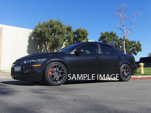 2007-2013 Mazda 3 Mazdaspeed 2.3L Front + Rear Red MGP Brake Disc Caliper Covers - Picture 8 of 10
